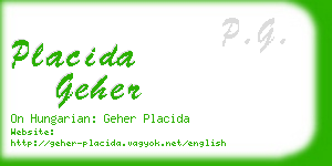 placida geher business card